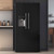 Black Refrigerator Wrap Peel and Stick Wallpaper