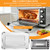 GWBSXM Convection Toaster Oven Replacement Tray Parts for BLACK DECKER 8 Slice Extra Wide Convection Toaster Oven, 14.6×8.8 IN Food Grade Grill Pan Grill Plate Rack Tray Crisper Plate Accessories