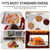 GWBSXM Convection Toaster Oven Replacement Tray Parts for BLACK DECKER 8 Slice Extra Wide Convection Toaster Oven, 14.6×8.8 IN Food Grade Grill Pan Grill Plate Rack Tray Crisper Plate Accessories