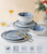 LERATIO Ceramic Dinnerware Sets for 6,18-Piece Plates and Bowls Set