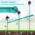 Bird House Pole,102 Inch Heavy Duty Bird Feeder Pole Mount Kit for Outdoors, 5-Prong Base, Splicing Adjustable Feeding Stand Station for Birds Watching,Weather Station (Birds House Not Included)