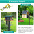 Bird House Pole,102 Inch Heavy Duty Bird Feeder Pole Mount Kit for Outdoors, 5-Prong Base, Splicing Adjustable Feeding Stand Station for Birds Watching,Weather Station (Birds House Not Included)