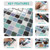 VEELIKE Teal Green Arabesque Backsplash Tile Peel and Stick Backsplash for Kitchen 6 Sheets 12''x12'' Waterproof Self Adhesive Back Splash Stick on Wall Tiles for Kitchen Bathroom Renter Friendly