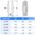 ChillWaves 304 Stainless Steel In-Line Siamese Check Valve 1/2" NPT Male Thread, One-Way Non-return Check Valve for Backflow Prevention(1-PACK)