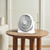 COMFORT ZONE 11" 3-Speed Tabletop Air Circulator Fan with Tilt, White
