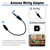 16Pin Android Stereo Wiring Harness Adapter for Select Chrysler Dodge Jeep Ram, Factory 52-Pin to 16-Pin ISO Radio Connector with SWC Reverse Wire