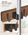 AceMining 2 Pack Broom Holder Wall Mount, 4 Holders 4 Hooks Mop Holder