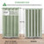 eachope No Hook Check Waffle Shower Curtain Set, SageGreen, 71 x 74 Inch