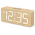 DreamSky Wooden Digital Alarm Clock for Bedroom with Large Numbers