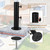 VANROUG Universal Granite Umbrella Stand Tube Outdoor, Stone Umbrella Tube Base, Table Umbrella Tube Bracket, DIY Metal Tube Umbrella Mount, Marble Flag Pole Stake Holder