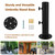VANROUG Universal Granite Umbrella Stand Tube Outdoor, Stone Umbrella Tube Base, Table Umbrella Tube Bracket, DIY Metal Tube Umbrella Mount, Marble Flag Pole Stake Holder
