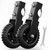 DOZAWA Gate Wheel for Metal Tube Gate, 6" Heavy Duty Casters for Metal Swing Gates 330lbs Capacity, Under Mount Sliding Gate Rollers for Farm Fence - 2 Pack