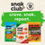 Snak Club Protein Power Snack Mix with Peanuts, Roasted Edamame, Dried Cranberries, Pumpkin Seeds, Almonds, and Cashews, Gluten-Free and Kosher Trail Mix Snacks, 4.2 oz Resealable Bags, 6 Pack