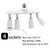 DiCUNO Light Socket Splitter 4 Way Adapter, 4 in 1 E26 Socket Converter