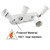 DiCUNO Light Socket Splitter 4 Way Adapter, 4 in 1 E26 Socket Converter