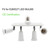 DiCUNO Light Socket Splitter 4 Way Adapter, 4 in 1 E26 Socket Converter