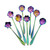 Flower Spoon Set-8pcs DGQ Teaspoon Coffee Spoon Creative Stirring Tea spoon