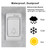 Wireless Doorbells, Plug-in, Battery Powered, Easy to Install, 1300 Ft Range, 60 Chime, LED Flash, Waterproof, Differentiate Various Doors, Silver, 2 Transmitter & 2 Receiver for Home, Office
