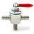 Replaces Scag 3-Way 1/4" Barbs Steel Fuel Oil Gas Petcock in Line Valve 482212, E633347, 1-633347, Husqvarana 539102679