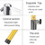 Heavy Duty Wig Stand Tripod - 55 Inch Mannequin Head Stand Wig Head Stand Adjustable Wig Tripod Stand for Styling (Golen,Mannequin Head Not Included)