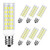 DiCUNO 5W E12 LED Bulbs, 50W Equivalent Daylight White 6000K, 550LM, 6-Pack