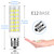 DiCUNO 5W E12 LED Bulbs, 50W Equivalent Daylight White 6000K, 550LM, 6-Pack