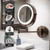 OVENTE 7" Wall Mounted Lighted Makeup Mirror, Antique Bronze MFW70ABZ1X10X