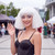 iCos Short White Fluffy Bob Wig with Bangs for Women Halloween Cosplay