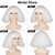 iCos Short White Fluffy Bob Wig with Bangs for Women Halloween Cosplay