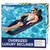 Aqua Luxury Pool Float Lounge – Extra Large – Heavy Duty, Inflatable Pool Floats for Adults with Headrest, Backrest, Footrest & Cupholder – Navy/Green/White Stripe