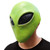 PartyHop Green Alien Head Mask Cool Latex Costume Mask for Party Halloween Dressing Up