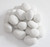 HMB 24 Pcs White Stone-Like Ceramic Pebble for Gas Fireplace Stove Gas firepit