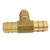 3/8" x 3/8" x 3/8" Barbed Tee Brass Barb T Hose Fitting 3 Way Connector Fuel/Air/Gas/Water 5pcs