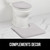 GORILLA GRIP Thick Memory Foam Toilet Lid Seat Cover, 19.5x18.5 Soft Gray