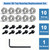 Wolfride 10Pcs Router Bit Bearing Set Top Bearings for Flush Trim Router Bit|Interior Dia: 3/16” & Outer Dia: 1/2”