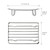 Stainless Steel Wire Bar Soap Dish, Draining Sponge Holder, Countertop Soap Stand for Shower, Bathtub, Kitchen