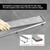SaniteModar Linear Shower Drain 60 inch Brushed with Tile Insert Panel