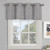 DecoHongDi Kitchen Window Valance,Burlap Blackout Grommet Valance for Livining Room/Bathroom/Bedroom,52 Wx18 L Inches,1 Pack-Grey