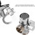 PureSec DV09 Kitchen and Bathroom Sink Faucet Diverter Valve with Aerator and Male Threaded Adapter for 1/2" Hose Attachment for Water Diversion Brass