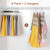 TOPIA HANGER 4 Tier Metal Skirt Hangers with Clips 80% Space Saving 2 Pack