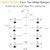 TOPIA HANGER 4 Tier Metal Skirt Hangers with Clips 80% Space Saving 2 Pack