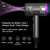 slopehill Professional Ionic Hair Dryer, Powerful 1800W Fast Drying Low Noise Blow Dryer with 2 Concentrator Nozzle 1 Diffuser Attachments for Home Salon Travel