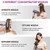 slopehill Professional Ionic Hair Dryer, Powerful 1800W Fast Drying Low Noise Blow Dryer with 2 Concentrator Nozzle 1 Diffuser Attachments for Home Salon Travel