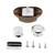LENKRAD Push Button Cabinet Latches, Chrome Cabinet Drawer Catches and Lock Keyless Door Cupboard Latch Knob for Cupboard RV Marine Boat, Pack of 12