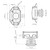 LENKRAD Push Button Cabinet Latches, Chrome Cabinet Drawer Catches and Lock Keyless Door Cupboard Latch Knob for Cupboard RV Marine Boat, Pack of 12