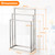 Free Standing Towel Racks for Bathroom, 3 Tier Stainless Steel Bathroom Towel Rack, Towel Drying Rack Stand for Outdoor Poolside, Blanket Holder, Chrome, DECLUTTR