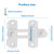 Alise 4 inch White SUS304 Stainless Steel Gate Latches for Barn Door