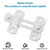 Alise 4 inch White SUS304 Stainless Steel Gate Latches for Barn Door