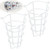 Happy Tree (2 Pack) White Fire Sprinkler Head Guard Cover for Both 1/2" & 3/4" Sprinkler Head 6" Deep Cage