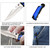ALBATROSS Best 6-in-1 Survival Tactical Military Folding Pocket Knives with LED Light,Seatbelt Cutter,Glass Breaker,Magnesium Fire Starter,Bottle Opener;Multi-Function Emergency Tool(Blue-SA)
